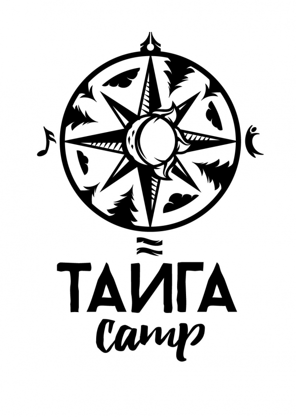 Логотип компании Тайга Camp - Творческий кемпинг на Байкале