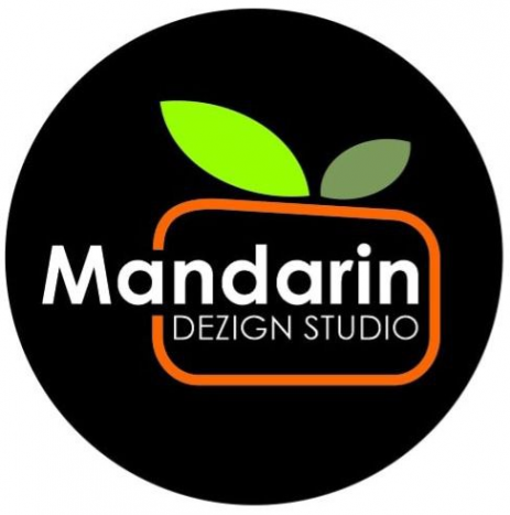 Логотип компании студия интерьерного дизайна MANDARIN